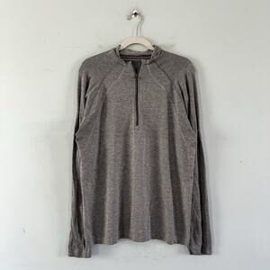 Lululemon Metal Vent Tech 1/2 Zip 2.0 Pullover Gray Mens Athletic Long Sleeve